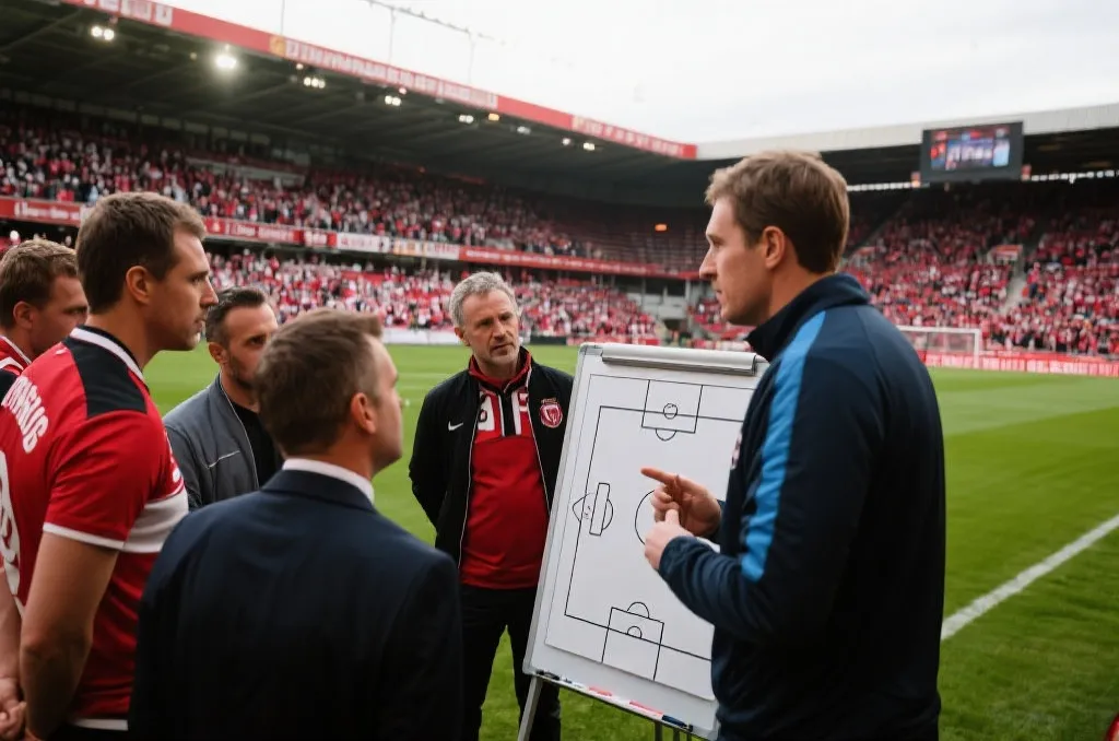 世界杯战术分析与球迷讨论场景